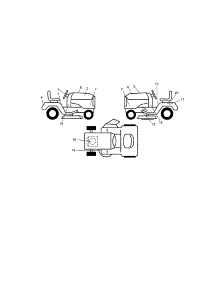 Decals parts for Craftsman Front-Engine Lawn Tractor 917276817 from AppliancePartsPros.com