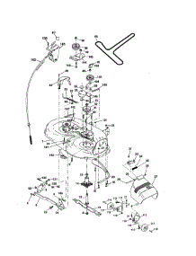 Mower Deck parts for Craftsman Front-Engine Lawn Tractor 917276817 from AppliancePartsPros.com