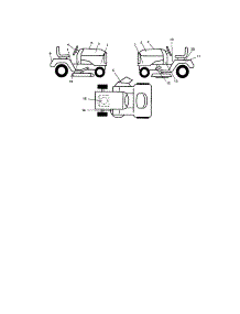 Decals parts for Craftsman Front-Engine Lawn Tractor 917276820 from AppliancePartsPros.com
