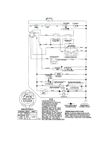 Schematic parts for Craftsman Front-Engine Lawn Tractor 917276820 from AppliancePartsPros.com