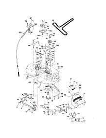 Mower Deck parts for Craftsman Front-Engine Lawn Tractor 917276821 from AppliancePartsPros.com