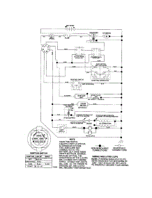 Schematic-Tractor parts for Craftsman Front-Engine Lawn Tractor 917276823 from AppliancePartsPros.com