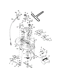 Mower Deck parts for Craftsman Front-Engine Lawn Tractor 917276824 from AppliancePartsPros.com
