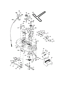 Mower Deck parts for Craftsman Front-Engine Lawn Tractor 917276825 from AppliancePartsPros.com