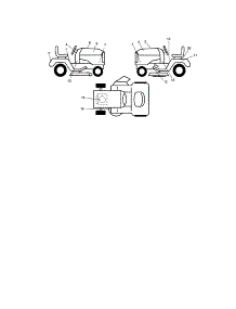 Decals parts for Craftsman Front-Engine Lawn Tractor 917276826 from AppliancePartsPros.com