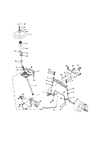 Steering parts for Craftsman Front-Engine Lawn Tractor 917276827 from AppliancePartsPros.com