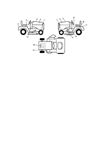 Decals parts for Craftsman Front-Engine Lawn Tractor 917276827 from AppliancePartsPros.com