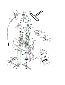 Mower Deck parts for Craftsman Front-Engine Lawn Tractor 917276827 from AppliancePartsPros.com