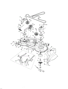 Mower Deck parts for Craftsman Front-Engine Lawn Tractor 917276841 from AppliancePartsPros.com