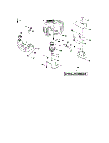 Engine parts for Craftsman Front-Engine Lawn Tractor 917276842 from AppliancePartsPros.com