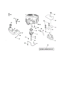 Engine parts for Craftsman Front-Engine Lawn Tractor 917276844 from AppliancePartsPros.com