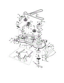 Mower Deck parts for Craftsman Front-Engine Lawn Tractor 917276845 from AppliancePartsPros.com