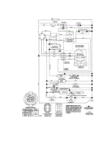 Schematic-Tractor parts for Craftsman Front-Engine Lawn Tractor 917276846 from AppliancePartsPros.com