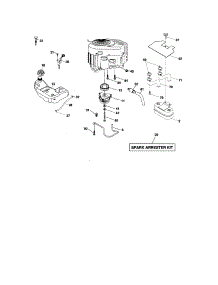 Engine parts for Craftsman Front-Engine Lawn Tractor 917276860 from AppliancePartsPros.com