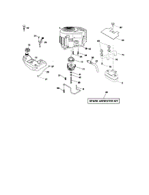 Engine parts for Craftsman Front-Engine Lawn Tractor 917276861 from AppliancePartsPros.com