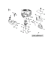Engine parts for Craftsman Front-Engine Lawn Tractor 917276864 from AppliancePartsPros.com