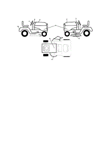 Decals parts for Craftsman Front-Engine Lawn Tractor 917276880 from AppliancePartsPros.com
