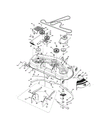 Mower Deck parts for Craftsman Front-Engine Lawn Tractor 917276881 from AppliancePartsPros.com