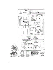 Schematic-Tractor parts for Craftsman Front-Engine Lawn Tractor 917276881 from AppliancePartsPros.com