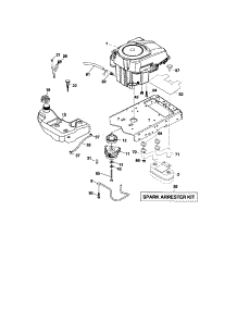 Engine parts for Craftsman Front-Engine Lawn Tractor 917276882 from AppliancePartsPros.com