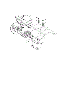 Seat Assembly parts for Craftsman Front-Engine Lawn Tractor 917276882 from AppliancePartsPros.com