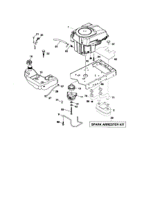 Engine parts for Craftsman Front-Engine Lawn Tractor 917276884 from AppliancePartsPros.com