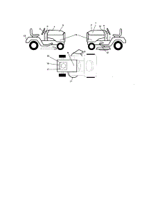 Decals parts for Craftsman Front-Engine Lawn Tractor 917276884 from AppliancePartsPros.com