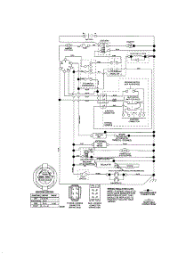 Schematic-Tractor parts for Craftsman Front-Engine Lawn Tractor 917276902 from AppliancePartsPros.com