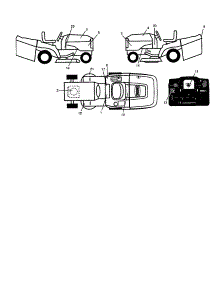 Decals parts for Craftsman Front-Engine Lawn Tractor 917277103 from AppliancePartsPros.com