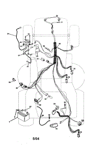 Electrical parts for Craftsman Front-Engine Lawn Tractor 917277104 from AppliancePartsPros.com