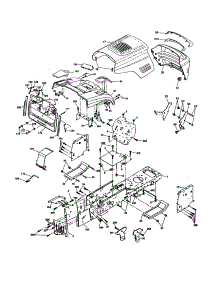 Chassis And Enclosures parts for Craftsman Front-Engine Lawn Tractor 917277104 from AppliancePartsPros.com