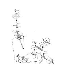 Steering Assembly parts for Craftsman Front-Engine Lawn Tractor 917277122 from AppliancePartsPros.com