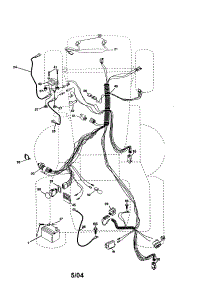 Electrical parts for Craftsman Front-Engine Lawn Tractor 917277123 from AppliancePartsPros.com