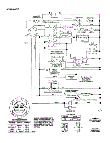 Schematic parts for Craftsman Front-Engine Lawn Tractor 917277123 from AppliancePartsPros.com