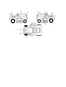 Decals parts for Craftsman Front-Engine Lawn Tractor 917277130 from AppliancePartsPros.com