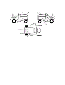 Decals parts for Craftsman Front-Engine Lawn Tractor 917277131 from AppliancePartsPros.com