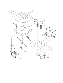 Seat Assembly parts for Craftsman Front-Engine Lawn Tractor 917277150 from AppliancePartsPros.com