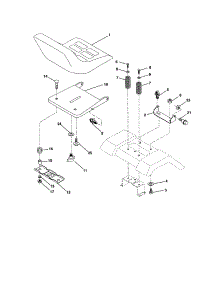 Seat Assembly parts for Craftsman Front-Engine Lawn Tractor 917277160 from AppliancePartsPros.com