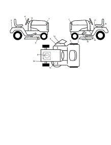 Decals parts for Craftsman Front-Engine Lawn Tractor 917277160 from AppliancePartsPros.com