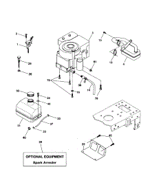Engine parts for Craftsman Front-Engine Lawn Tractor 917277160 from AppliancePartsPros.com