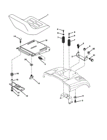 Seat Assembly parts for Craftsman Front-Engine Lawn Tractor 917277170 from AppliancePartsPros.com