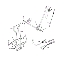 Mower Lift parts for Craftsman Front-Engine Lawn Tractor 917277170 from AppliancePartsPros.com