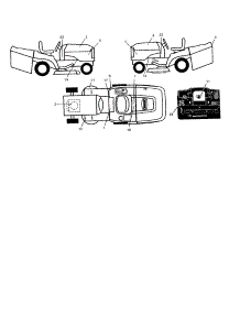 Decals parts for Craftsman Front-Engine Lawn Tractor 917277180 from AppliancePartsPros.com