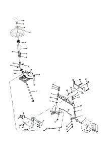 Steering Assembly parts for Craftsman Front-Engine Lawn Tractor 917277182 from AppliancePartsPros.com