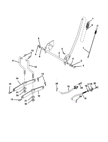 Mower Lift parts for Craftsman Front-Engine Lawn Tractor 917277182 from AppliancePartsPros.com