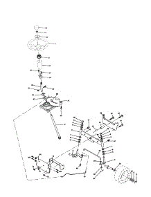 Steering Assembly parts for Craftsman Front-Engine Lawn Tractor 917277190 from AppliancePartsPros.com