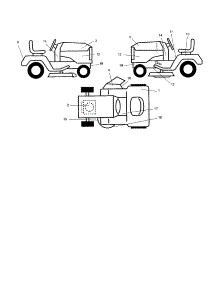 Decals parts for Craftsman Front-Engine Lawn Tractor 917277190 from AppliancePartsPros.com