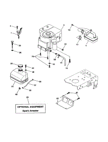 Engine parts for Craftsman Front-Engine Lawn Tractor 917277190 from AppliancePartsPros.com