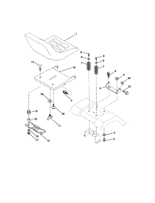 Seat Assembly parts for Craftsman Front-Engine Lawn Tractor 917277200 from AppliancePartsPros.com