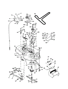 Mower Deck parts for Craftsman Front-Engine Lawn Tractor 917277200 from AppliancePartsPros.com